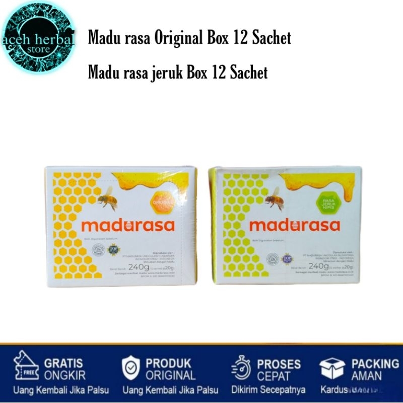 

Madurasa (1 Box 12 Sachet)All Varian Original/Jeruk