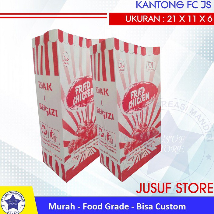 

Promo Diskon Paperbag FC Kantong Fried chicken isi 1 pcs