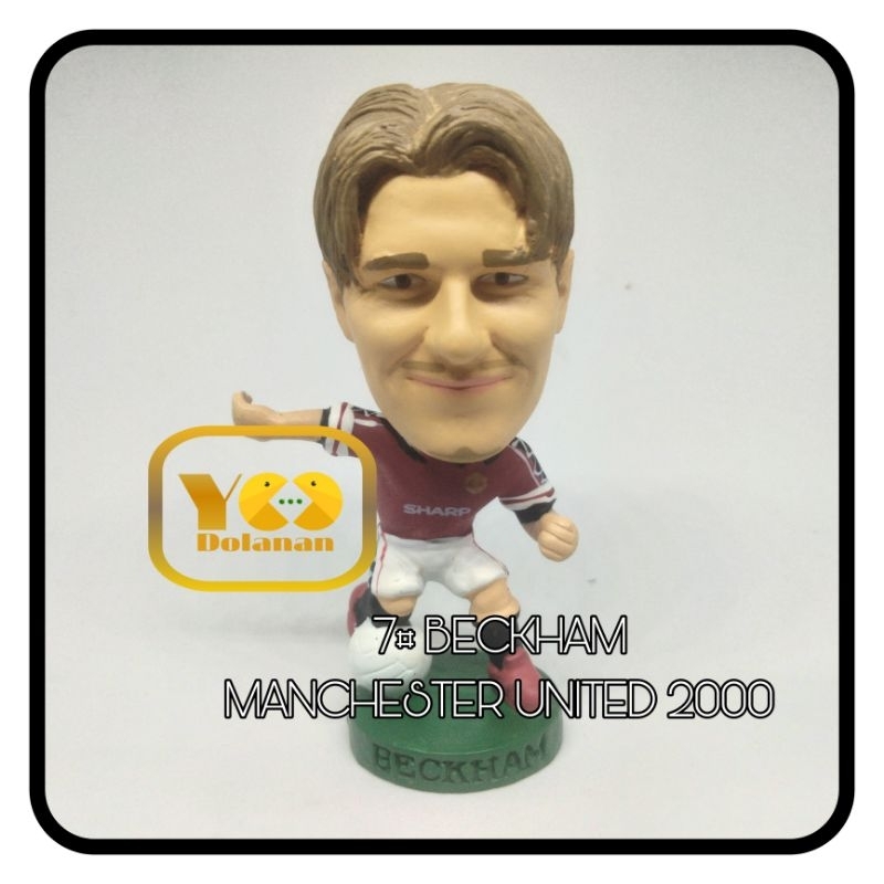 7# BECKHAM - MANCHESTER UNITED 2000 CORINTHIAN PROSTARS FIGURE PEMAIN BOLA
