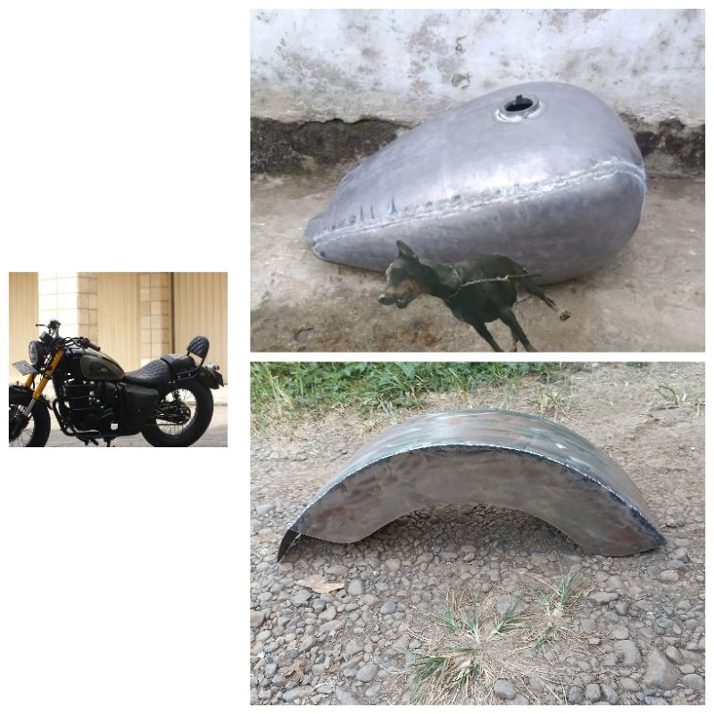Tangki & Spakbor Bobber Byson Megapro Tiger Scorpio