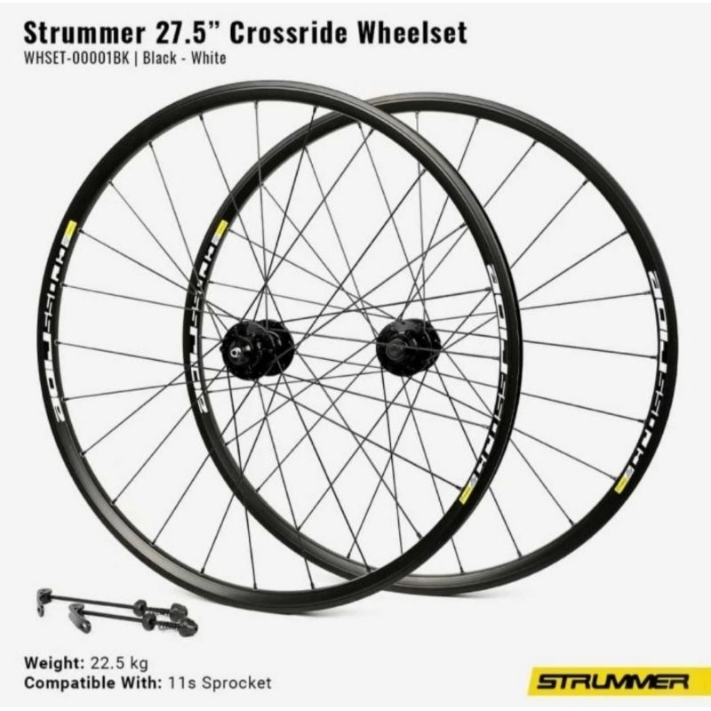 Wheelset sepeda 27.5 strummer cross ride original