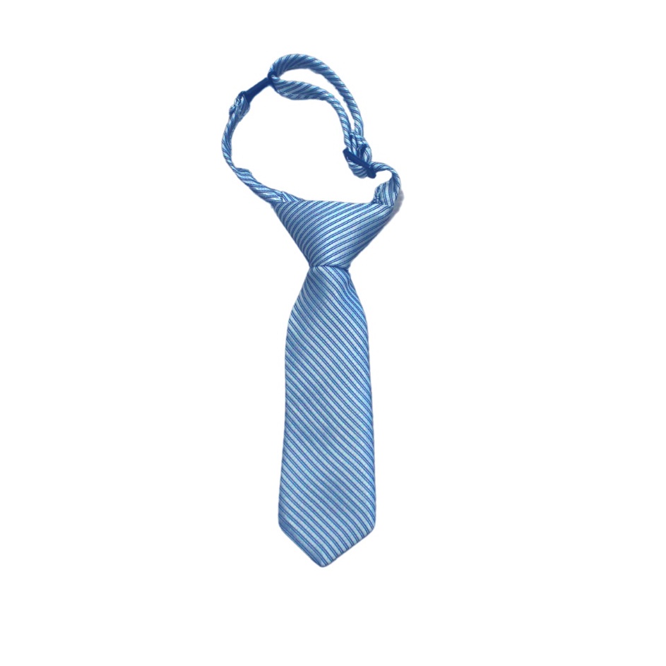 Kejutan Hemat  LittleFresco  Dasi Panjang Anak List Biru Abu Kids Neck Tie List Dusty Blue