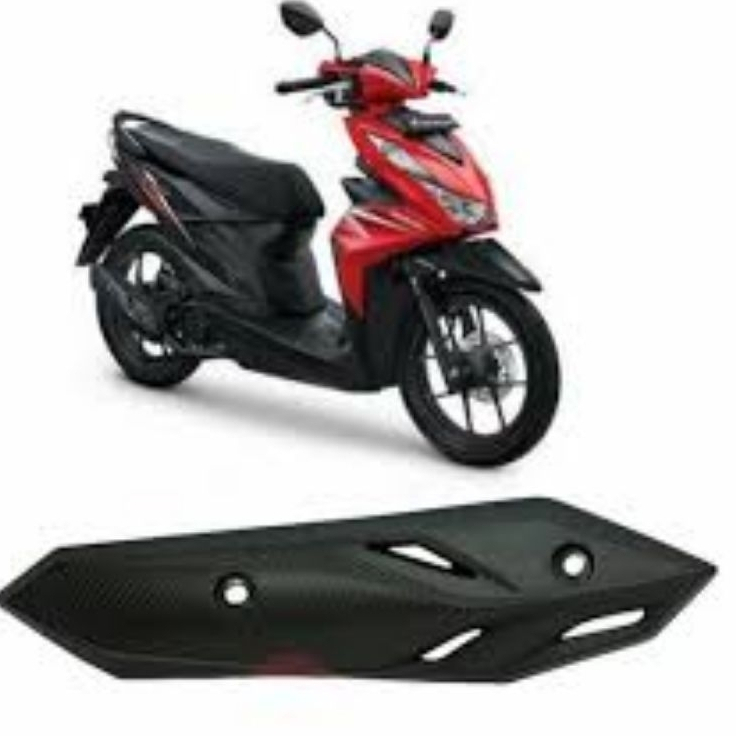 Pelindung Knalpot Cover Tutup Tameng Knalpot Honda Beat Fi 2020 2021 2022