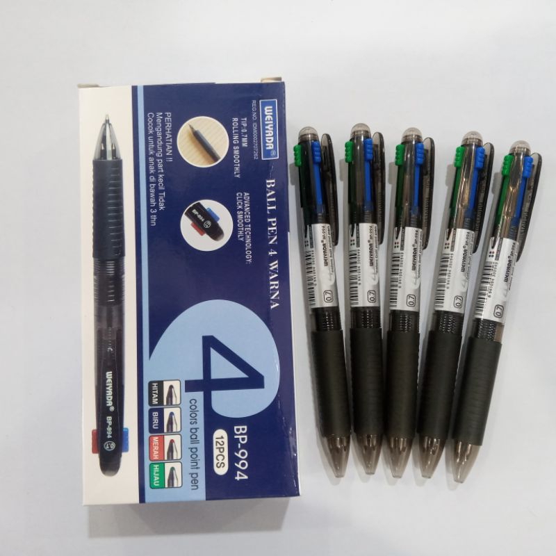 

BOLPOIN 4 WARNA WEIYADA, BOLPEN 4 WARNA WEIYADA