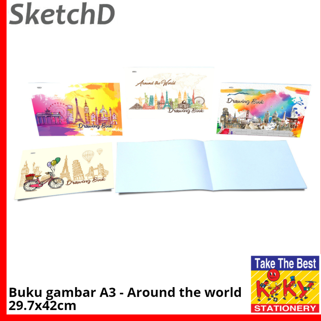 

Buku Gambar Kiky A3 Drawing Book 30 x 42 cm Sketch Book