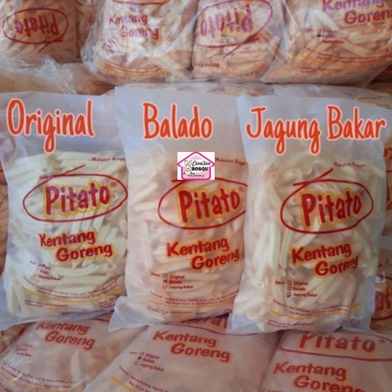 

Pitato Kentang Goreng 1 Bags Snack Kiloan