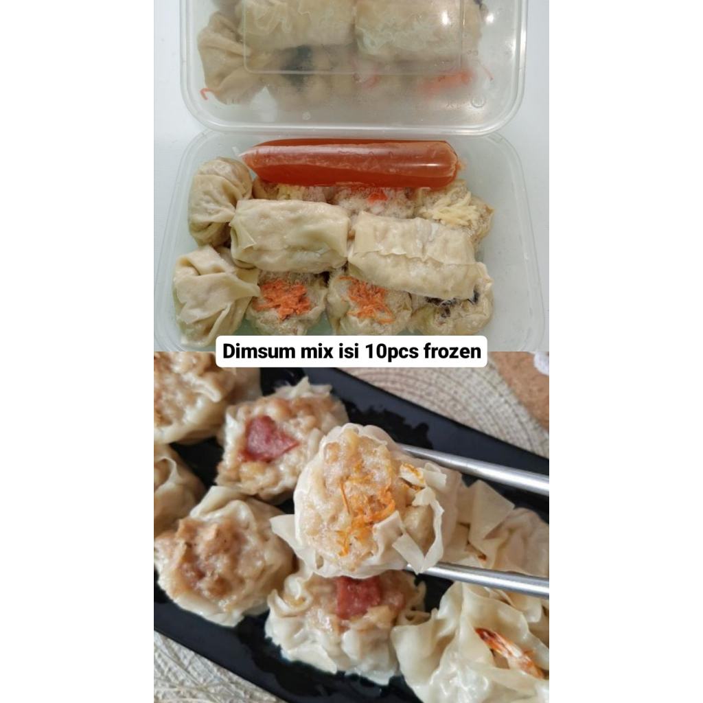 

Dimsum enak home made + saus / dimsum ayam 10pcs frozen food