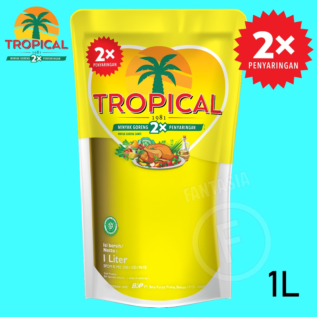 

Tropical Minyak Goreng Premium POUCH DAN BOTOL 1L FUN CORNER DENGAN PAKING AMAN