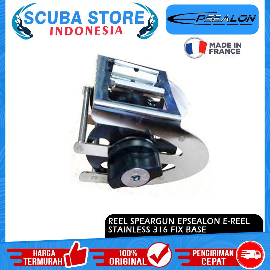 Reel Speargun Epsealon E-Reel Stainless 316 Fix Base Rol Panah Ikan Spearfishing Freedive Freediving