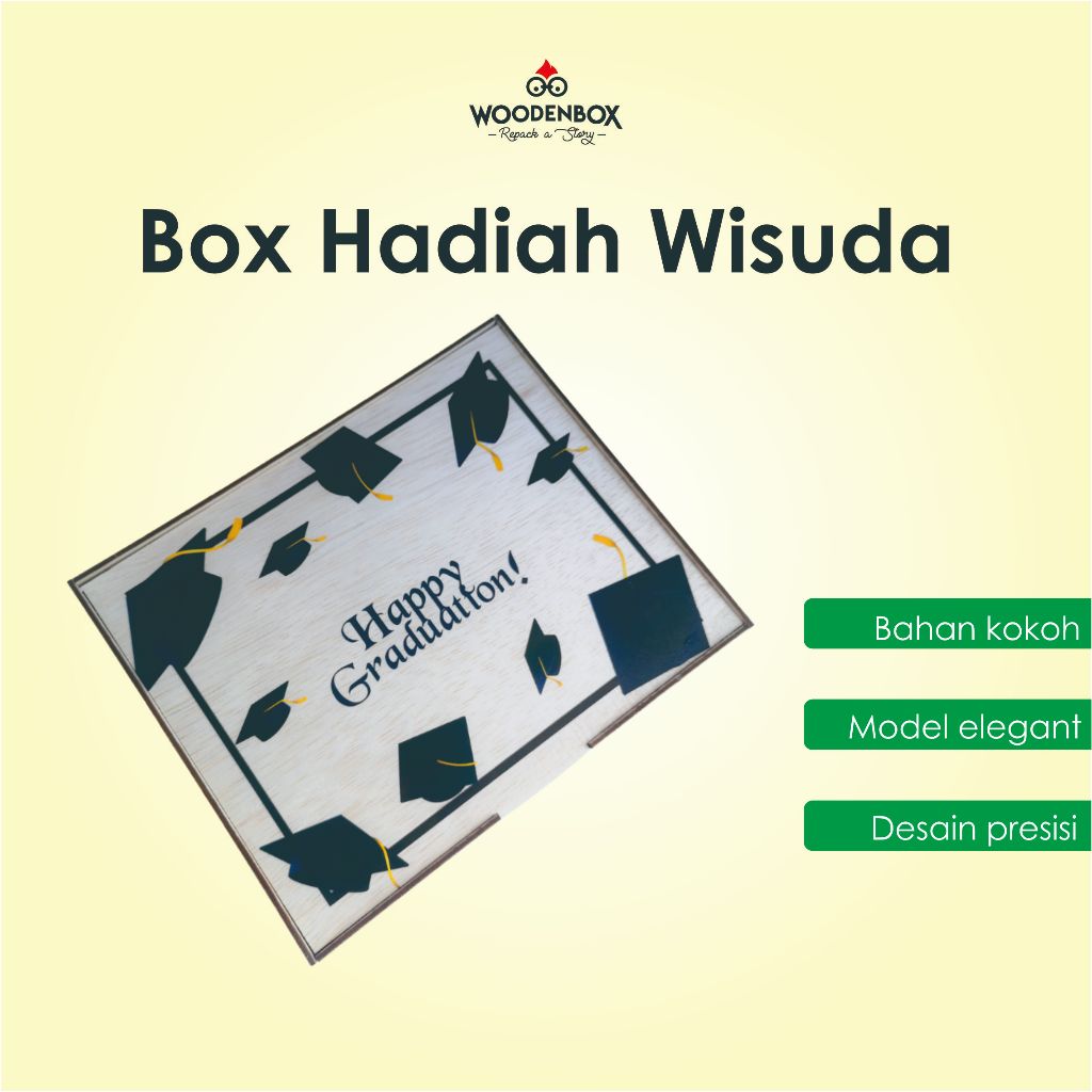 

Box Hadiah Wisuda Bahan Kayu Premium (SUDAH DIRAKIT)