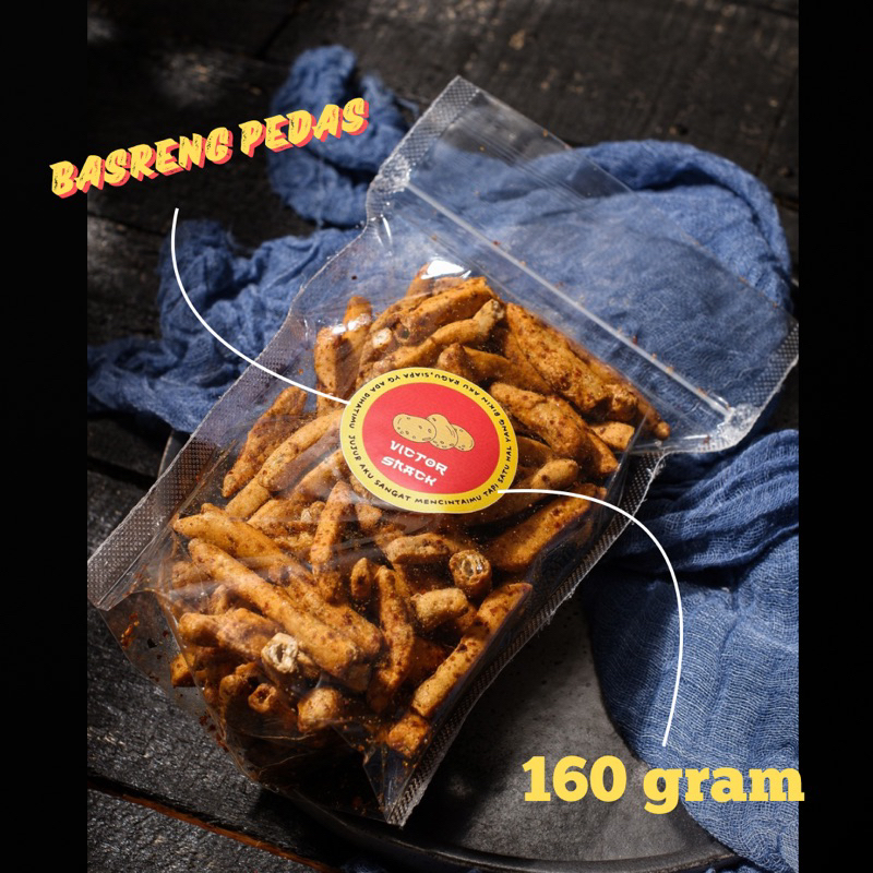 

basreng pedas (160ram) pedas renyah dan gurih victor snack