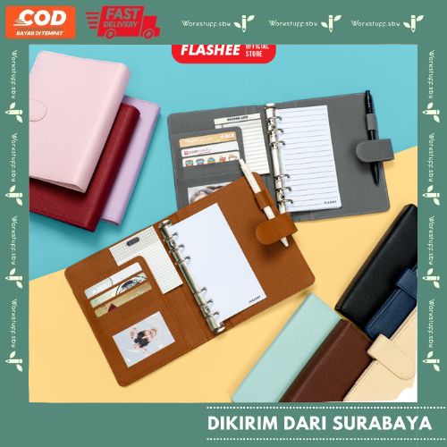 

Binder Polos A6 6 Ring Eksklusif Agenda A6 Polos Journal Berkualitas Dompet Keuangan