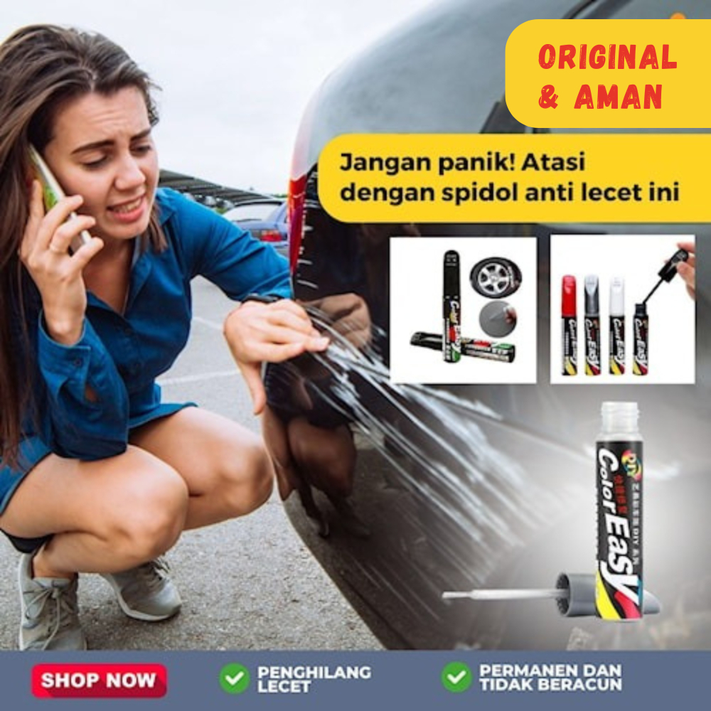 BARET DALAM Paket Penghilang Baret Body Mobil Motor Bodi Goresan Lecet Color Easy Original Spidol Ba