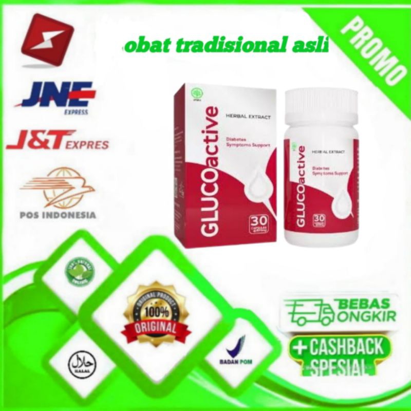 Terbaru Glucoactive Merah Asli - Glucoactive Obat Herbal Diabetes Asli