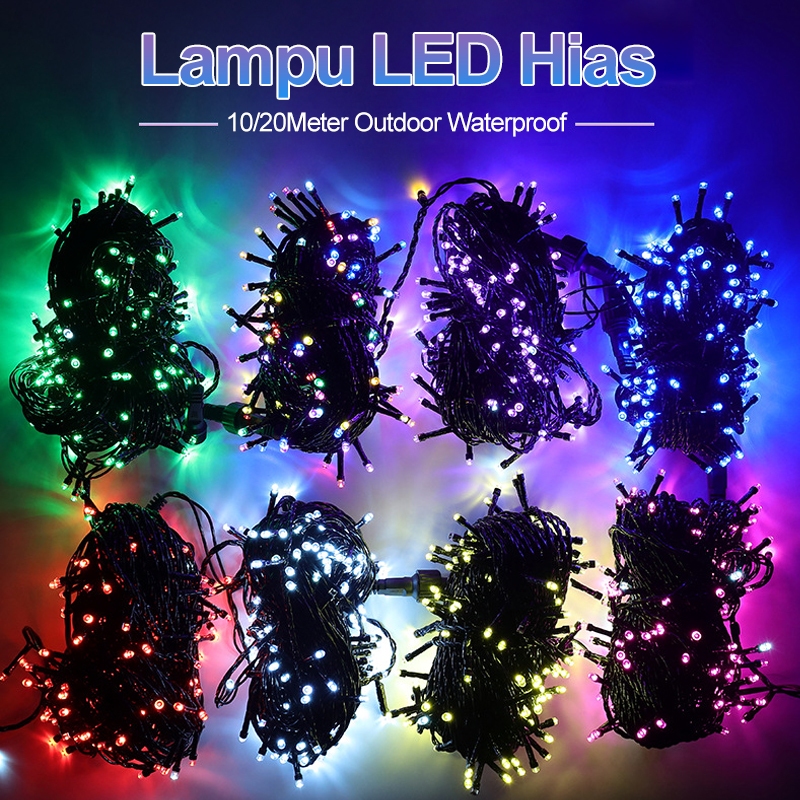 【Ready stock】2025 New Lampu 17 agustusan 10Meter / 20Meter Lampu Hias LED Lampu Kelap Kelip Lampu Ta