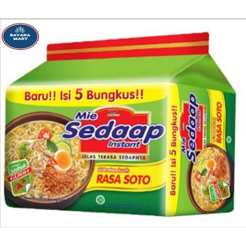 

Sedaap Mie Soto Instan Kuah Isi 5 75g