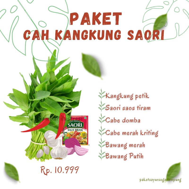

(paket sayur) paket cah kangkung saori