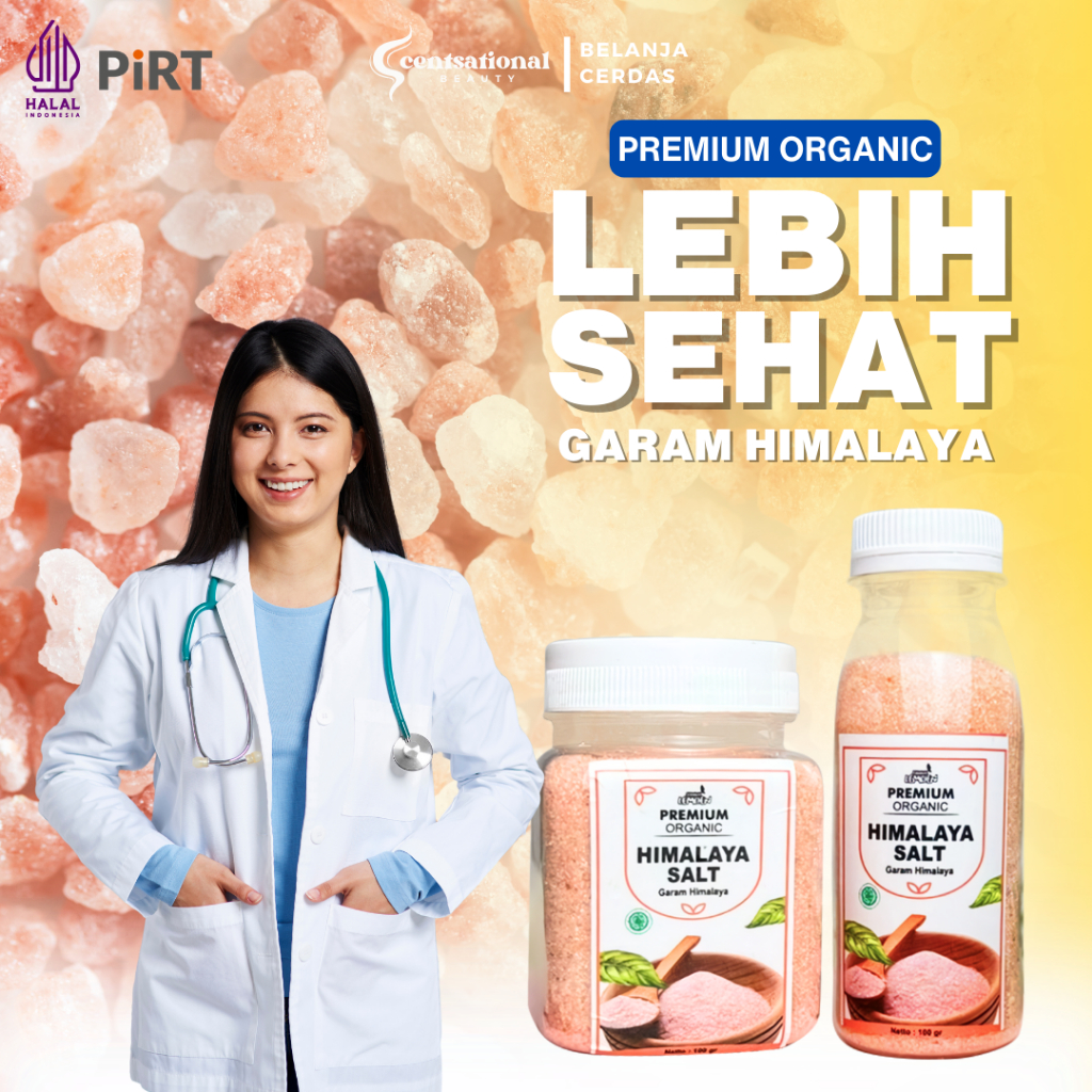 

Garam Himalaya Premium Organic Original 100% Natural | Himsalt Organik Himalayan Pink Salt Pure Murni Sea Salt Rock Salt