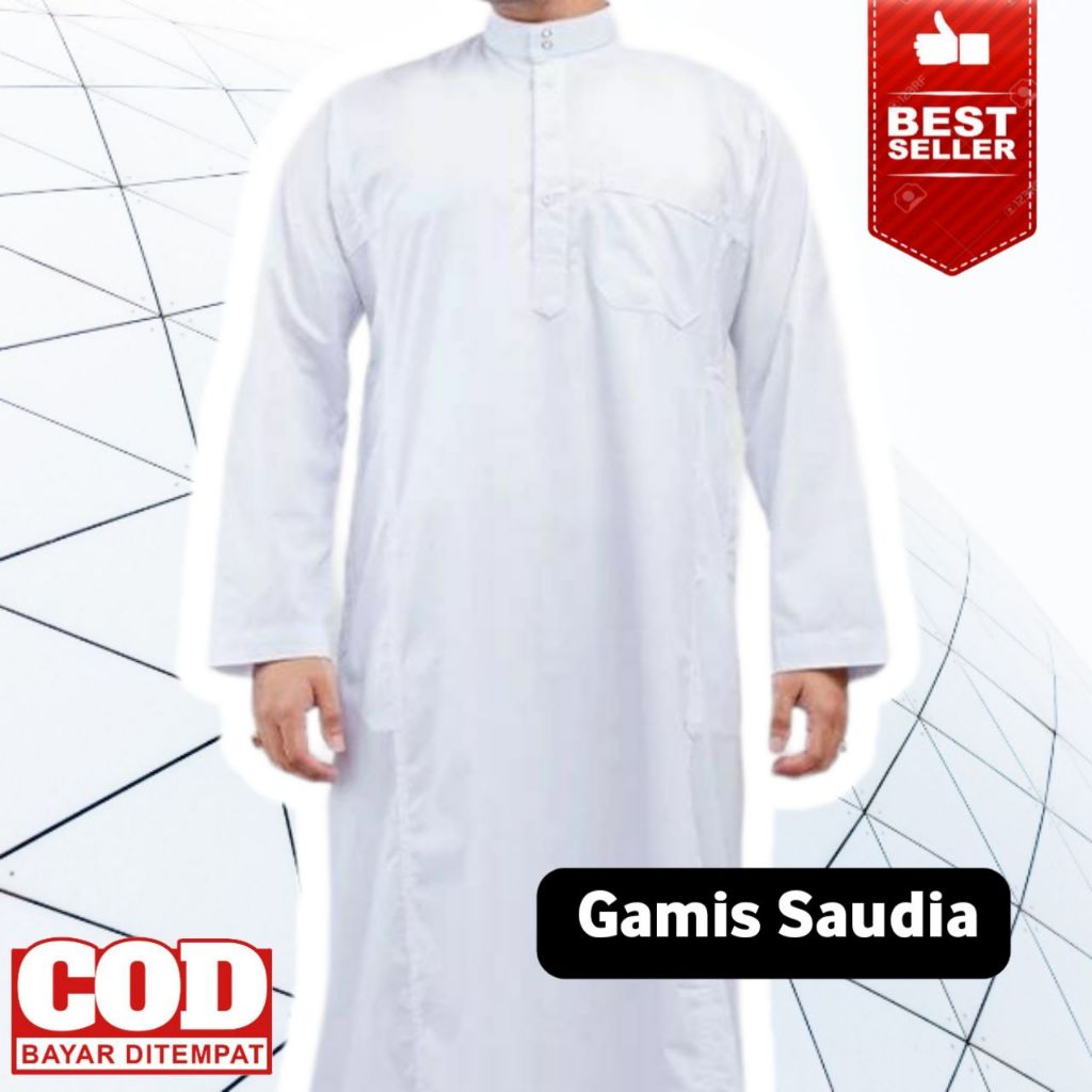 Jubah Pria Putih / Gamis Saudi / Gamis Pria Premium / Jubah Pria Hitam / Jubah Pria Premium / Jubah 
