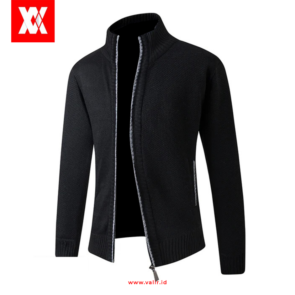 Metromoda Luxe Jaket Pria Bahan Rajut Tebal dan Lembut kasual Kualitas Import