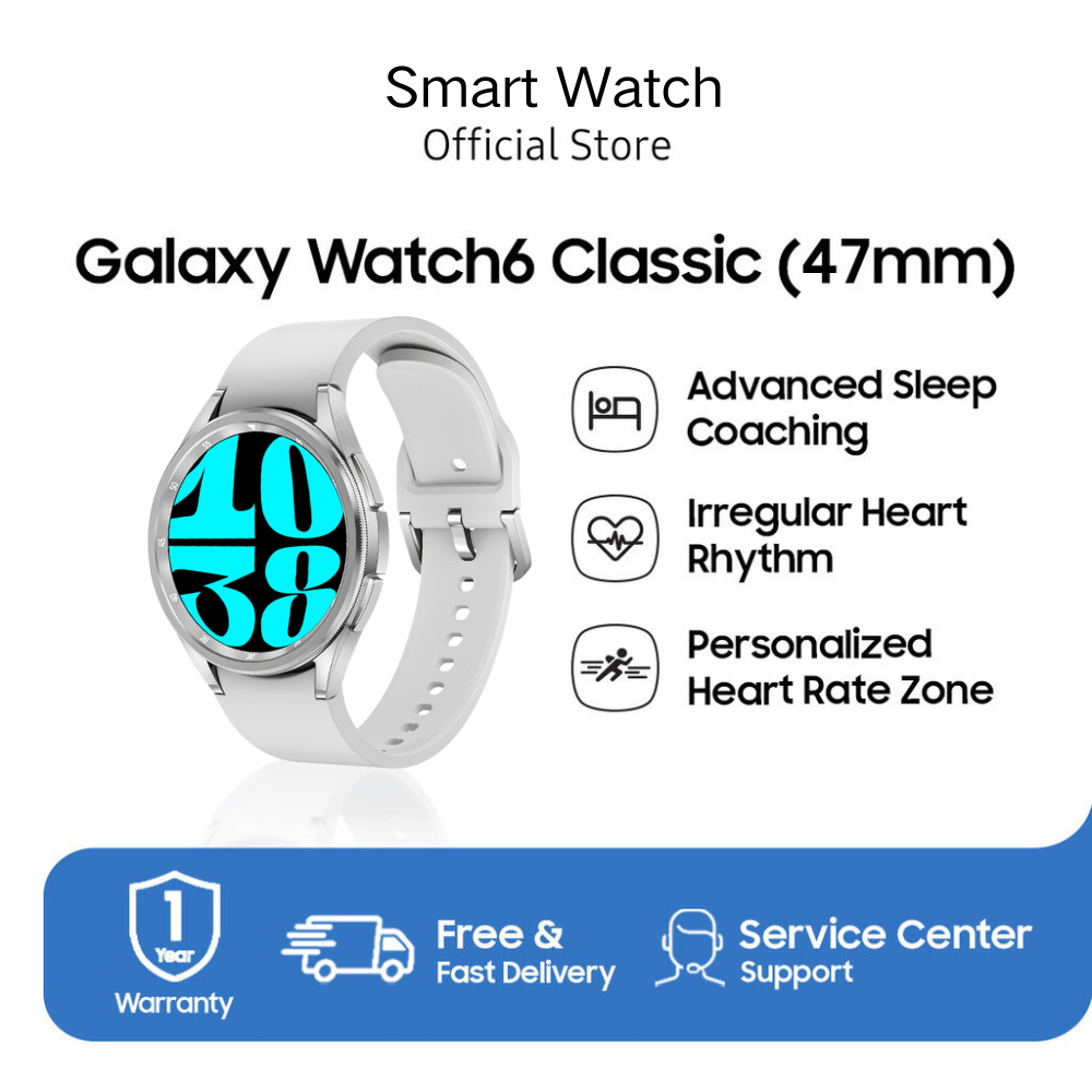 【100% Original】SmartWatch Galaxy Watch6 Classic 47mm LED HD Screen Health Check Smart Alerts Sport M