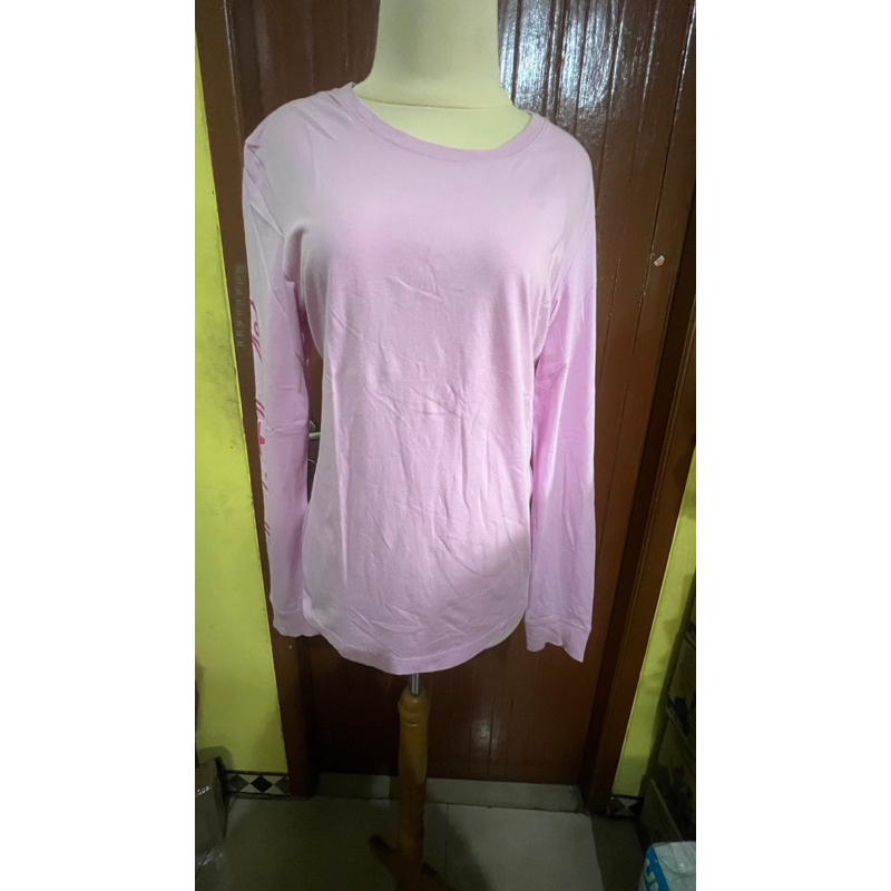 Kaos Converse Pink Lengan Panjang