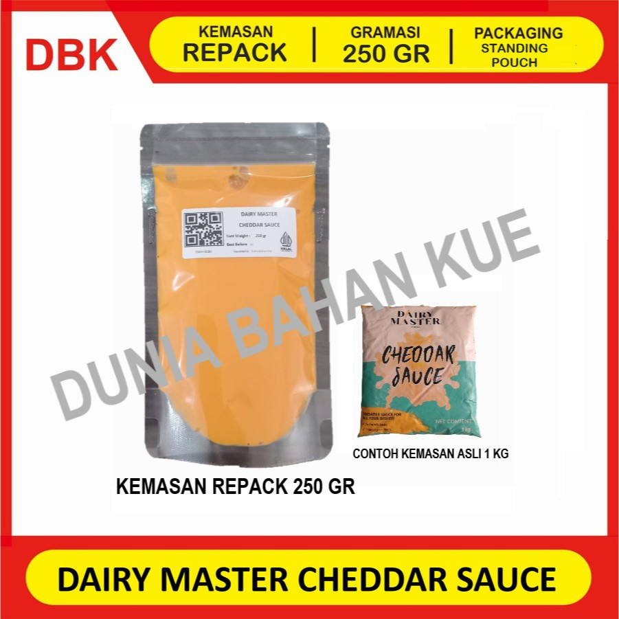 

CHEDDAR CHEESE SAUCE DAIRY MASTER SAUS KEJU CHEDAR REPACK 250 GR