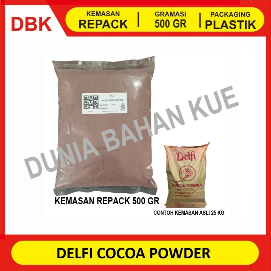 

Delfi Cocoa Powder / Coklat Bubuk - Dark - 500 gr