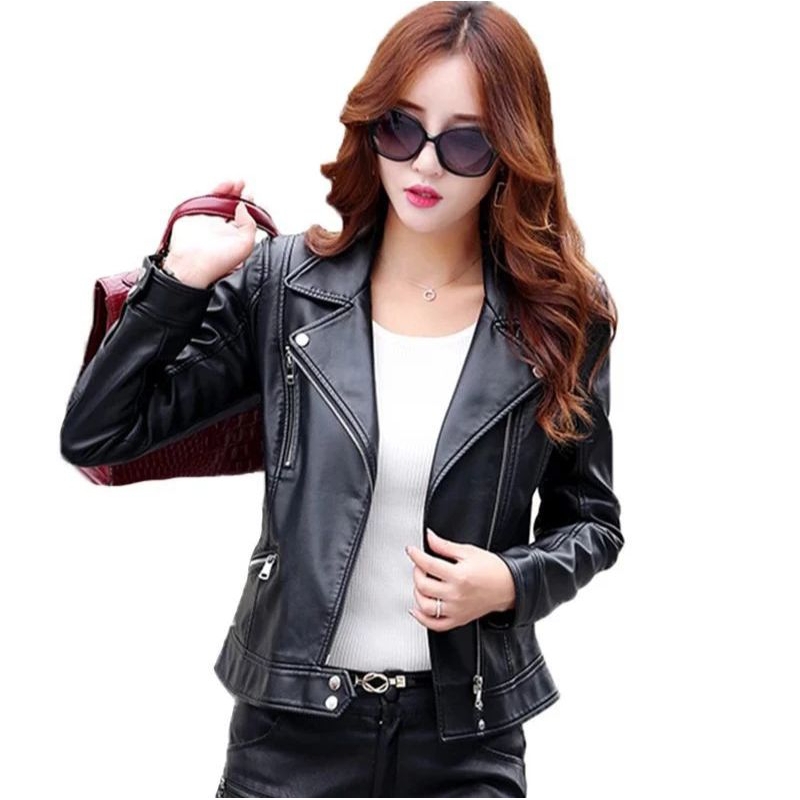 jaket kulit asli cewek original (BONUS DOMPET KULIT) - jaket kulit domba 100% kulit asli