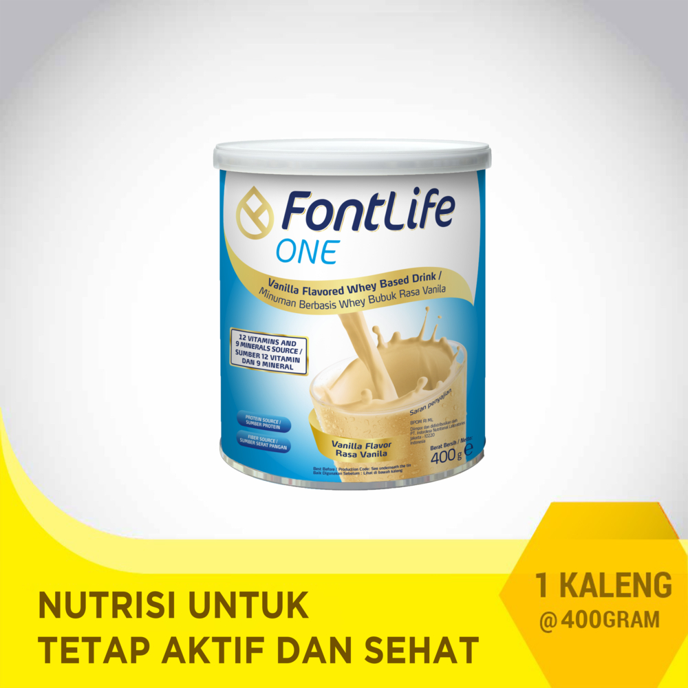 

Susu Fontlife-One Susu Nutrisi rasa Vanila - 400gr