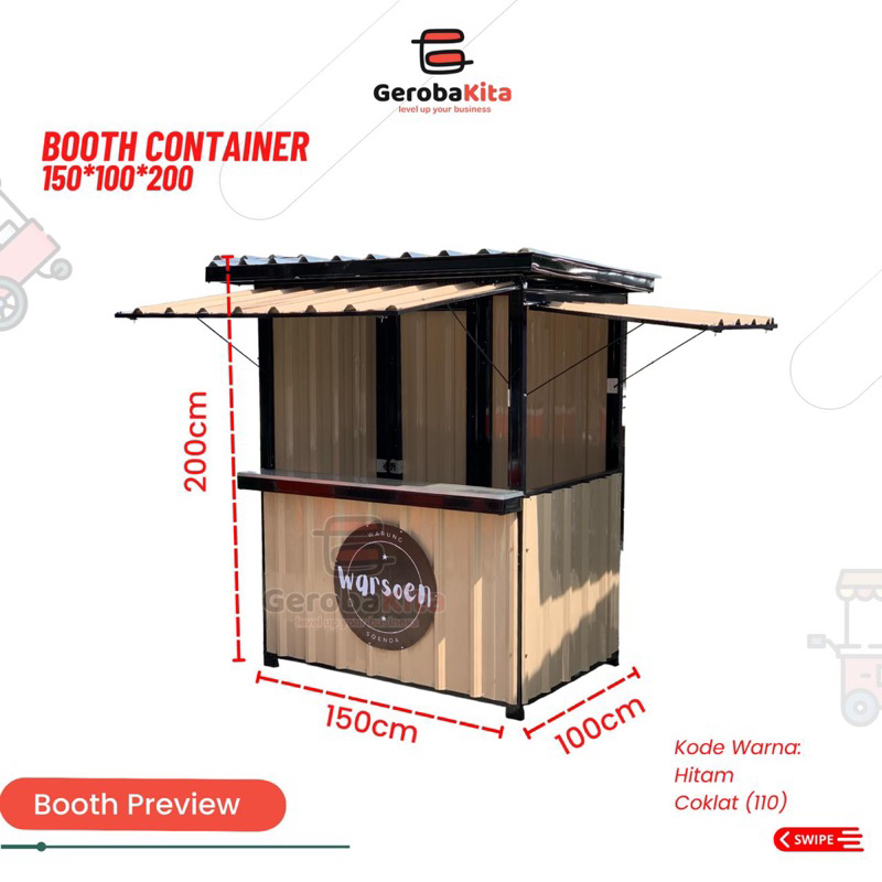 Booth Container 150x100x200