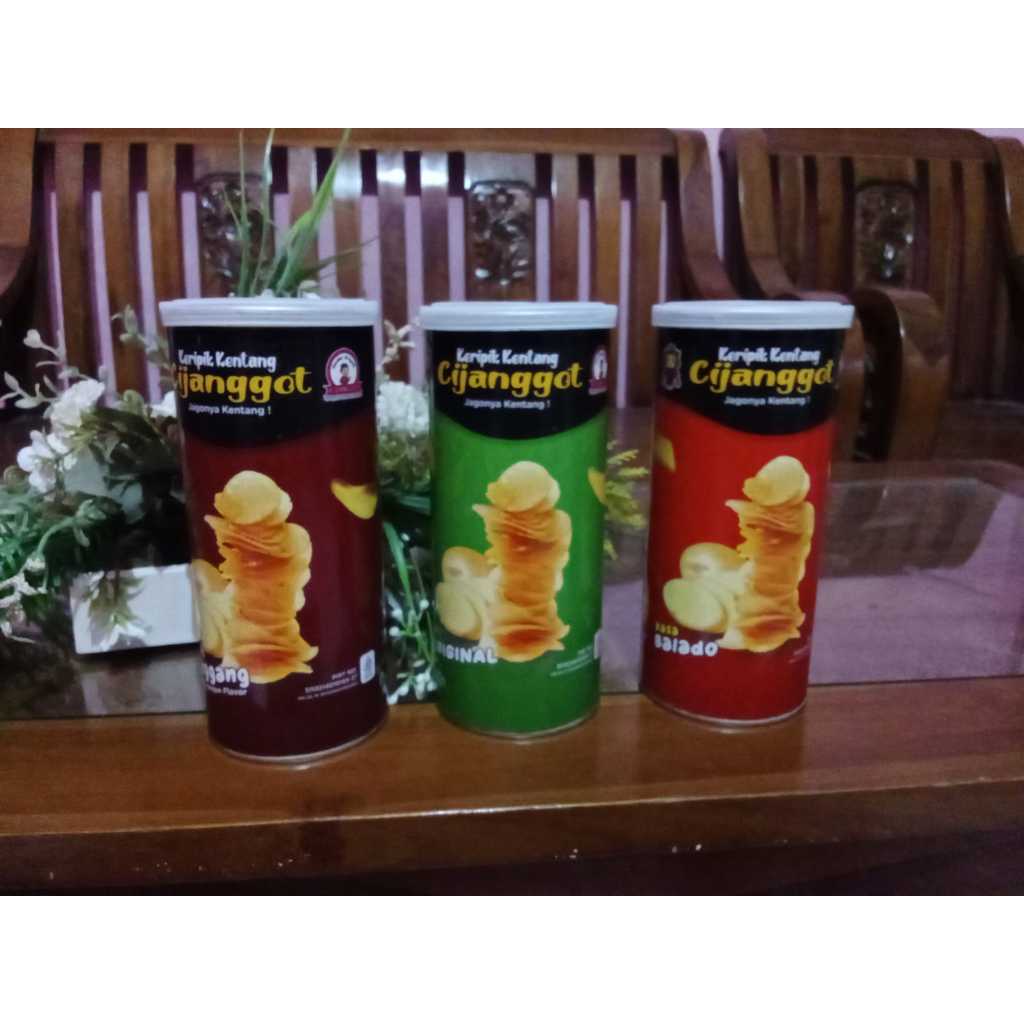 

CIJANGGOT - Keripik Kentang Toples 55gr | Balado | Sapi Panggang | Original