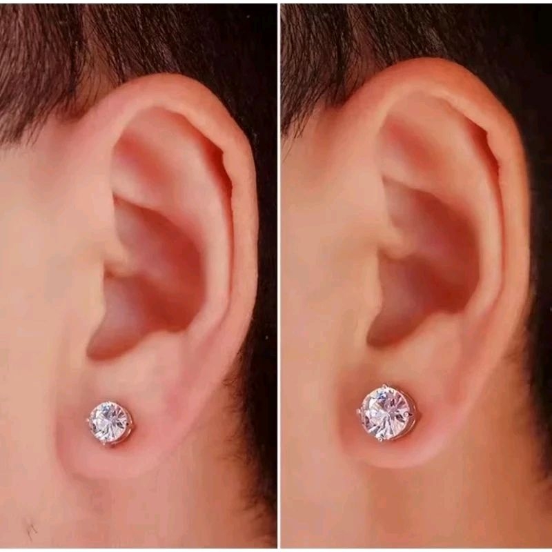 COD Anting Permata Magnet Pria Wanita / Anting Magnet Berlian