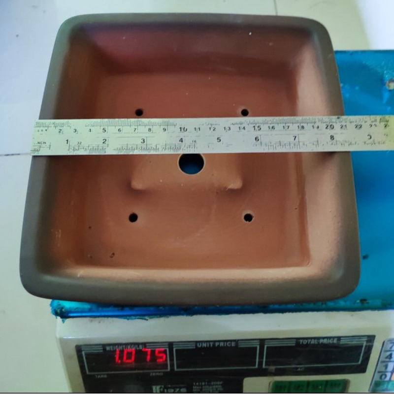 Authentic Yixing Zisha 21cm Square Bonsai Pot