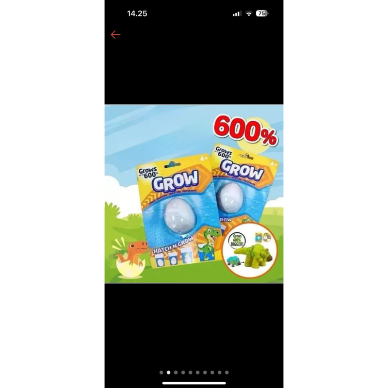 094 Telur Dino Menetas Telur Dinosaurus Mainan Telur Dino Air