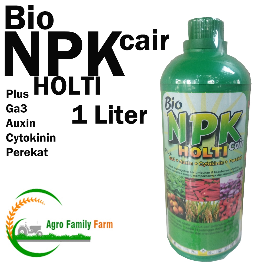 Pupuk Bio Npk Holti Cair Plus Ga3 Auxin Cytokinin Perekat 1 Liter