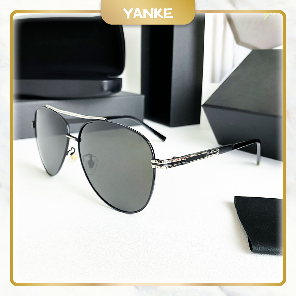 [Paket Kotak & Lap] Kacamata Polaroid Kacamata Hitam Uv400 Kacamata Fashion Wanita/Pria Sunglasses 8