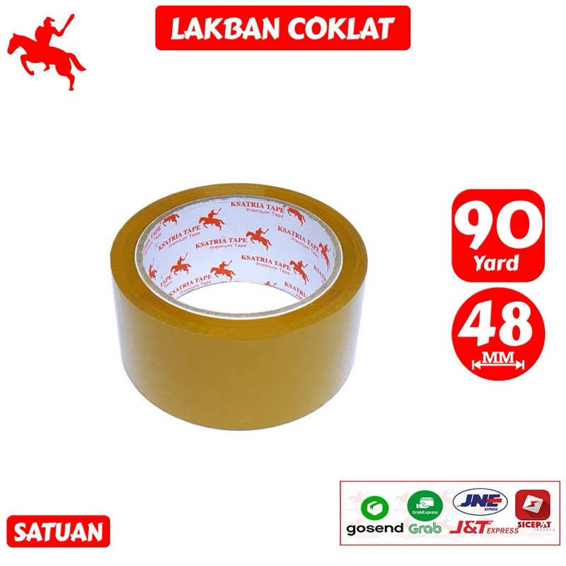 

Lakban Coklat KSATRIA Tape 48MM 90 Yard / 70 Yard