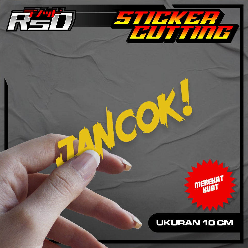 

09 STICKER LUCU TULISAN JANCOK! - STICKER LUCU TULISAN JANCOK! KEREN