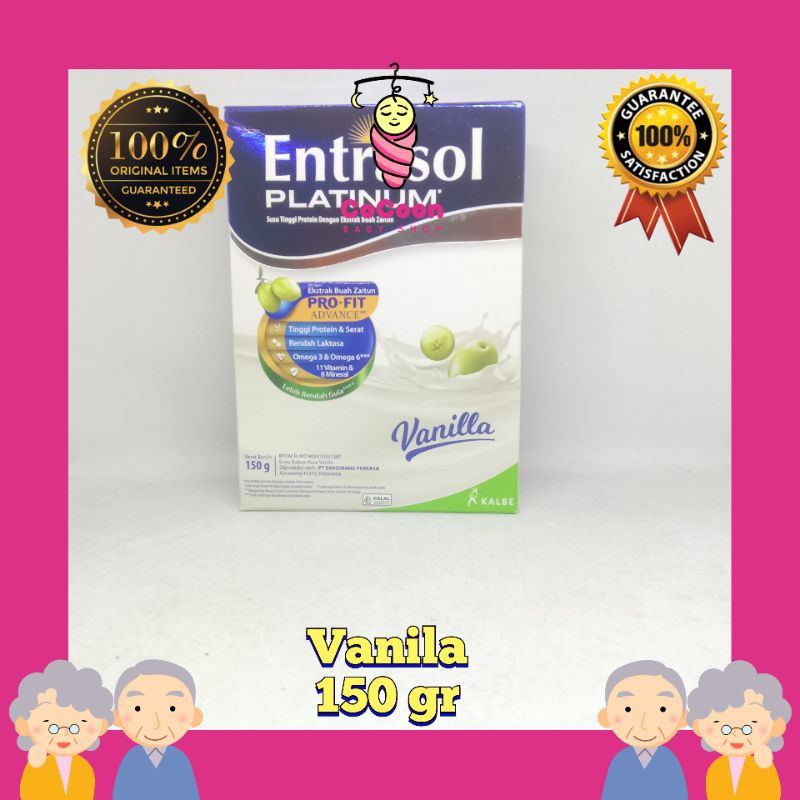 

Susu Lansia Susu Dewasa Entrasol Platinum Vanila Vanilla 150 g 150gr