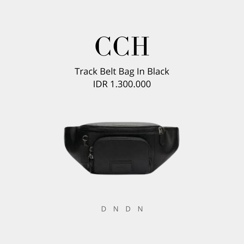 Track Belt Bag In Black