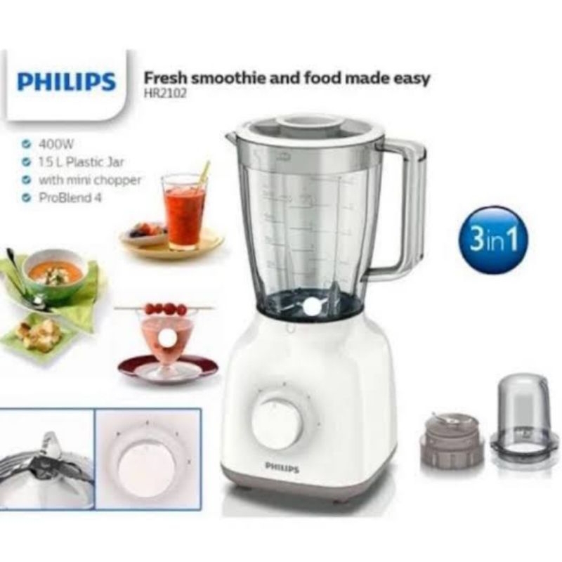 PHILIPS Blender Beling Kecil HR 2106 - hr2106 Blender Philips