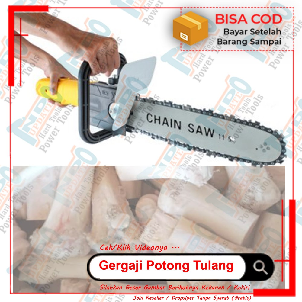 Gergaji mini gerinda tangan / Adaptor chainsaw konverter adapter gerinda / Chainsaw adapter mini ger