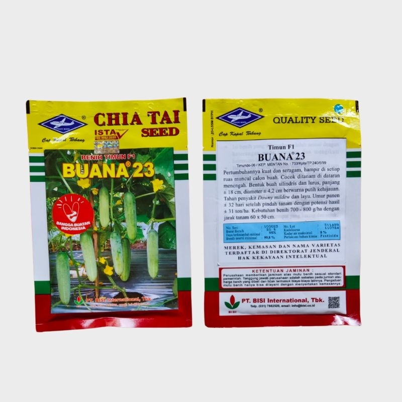 Timun Hibrida F1 BUANA 23  Cap Kapal Terbang