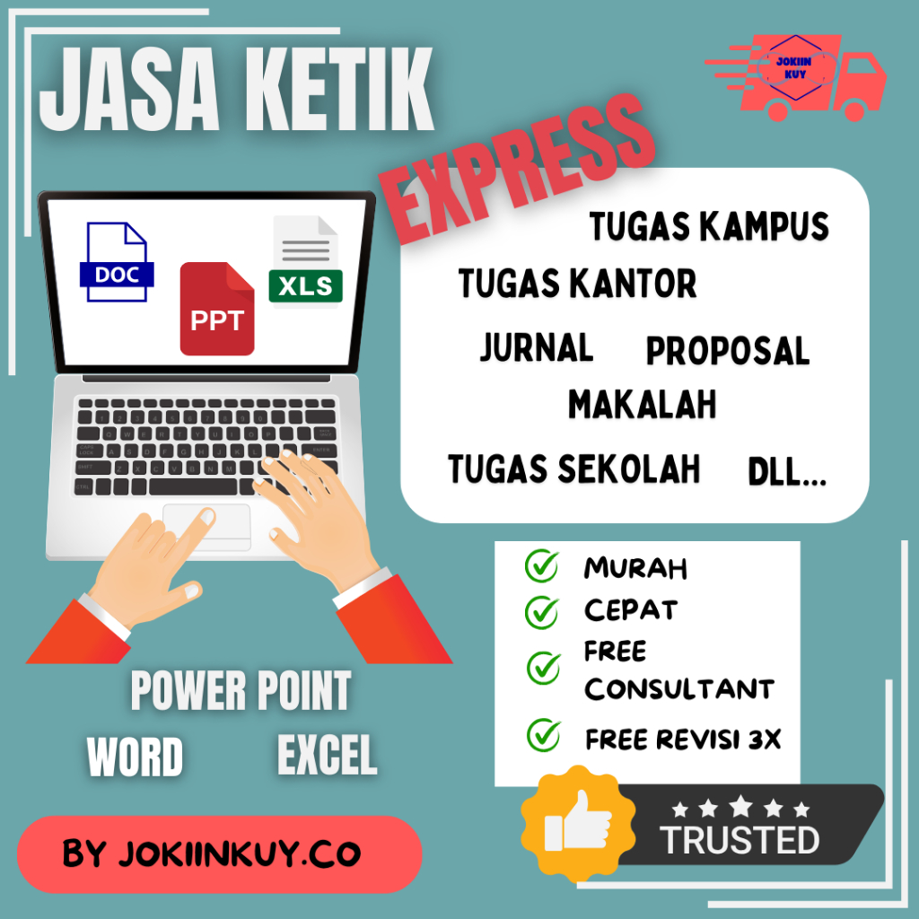 Jasa Ketik Tugas Word Excel | Ketik Makalah, Ketik Laporan, Ketik Kilat