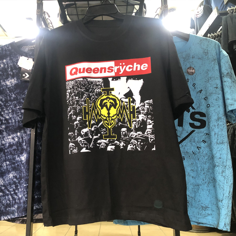 Kaos Queensryche Band Tshirt 100% Cotton | Shortsleeve & Longsleeve | Tangan Pendek & Tangan Panjang