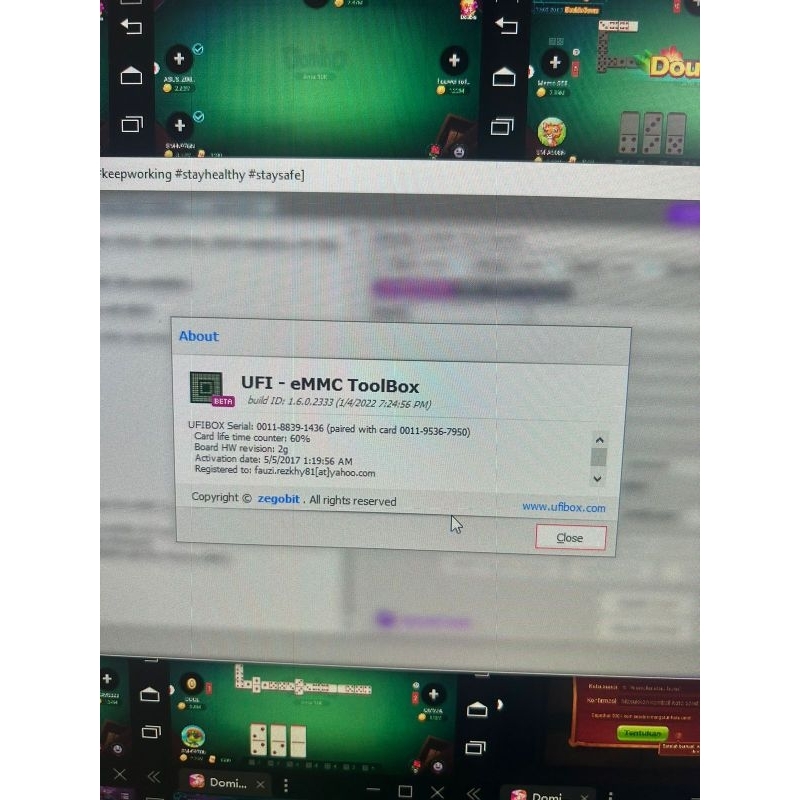 ufi box seken normal
