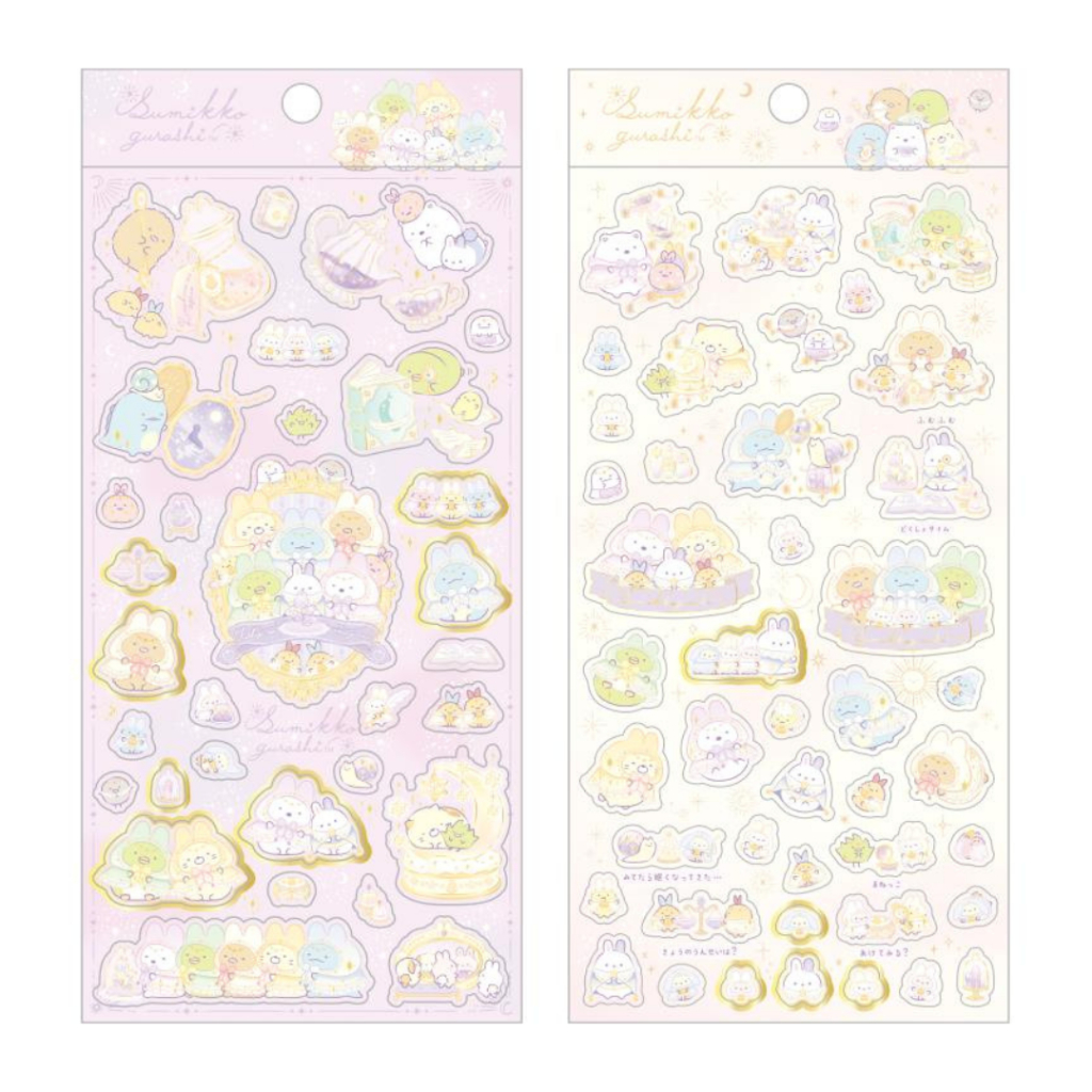 

Sticker San-X Sumikko Gurashi Mysterious Rabbit Flower Clear Seal Journal Deco Stiker Limited Edition