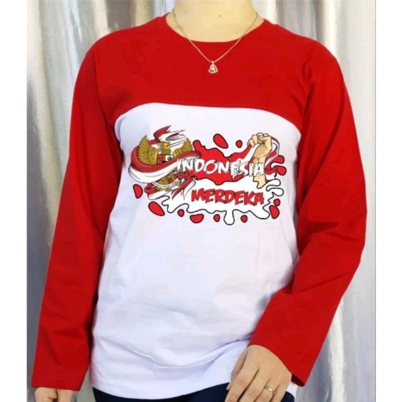 KAOS MERAH PUTIH MOTIF GARUDA INDONESIA MERDEKA kode002 KAOS INDONESIA MERDEKA : Kaos Kemerdekaan