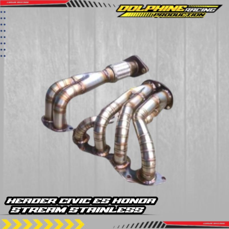 Header civic Es Honda stream Stainless